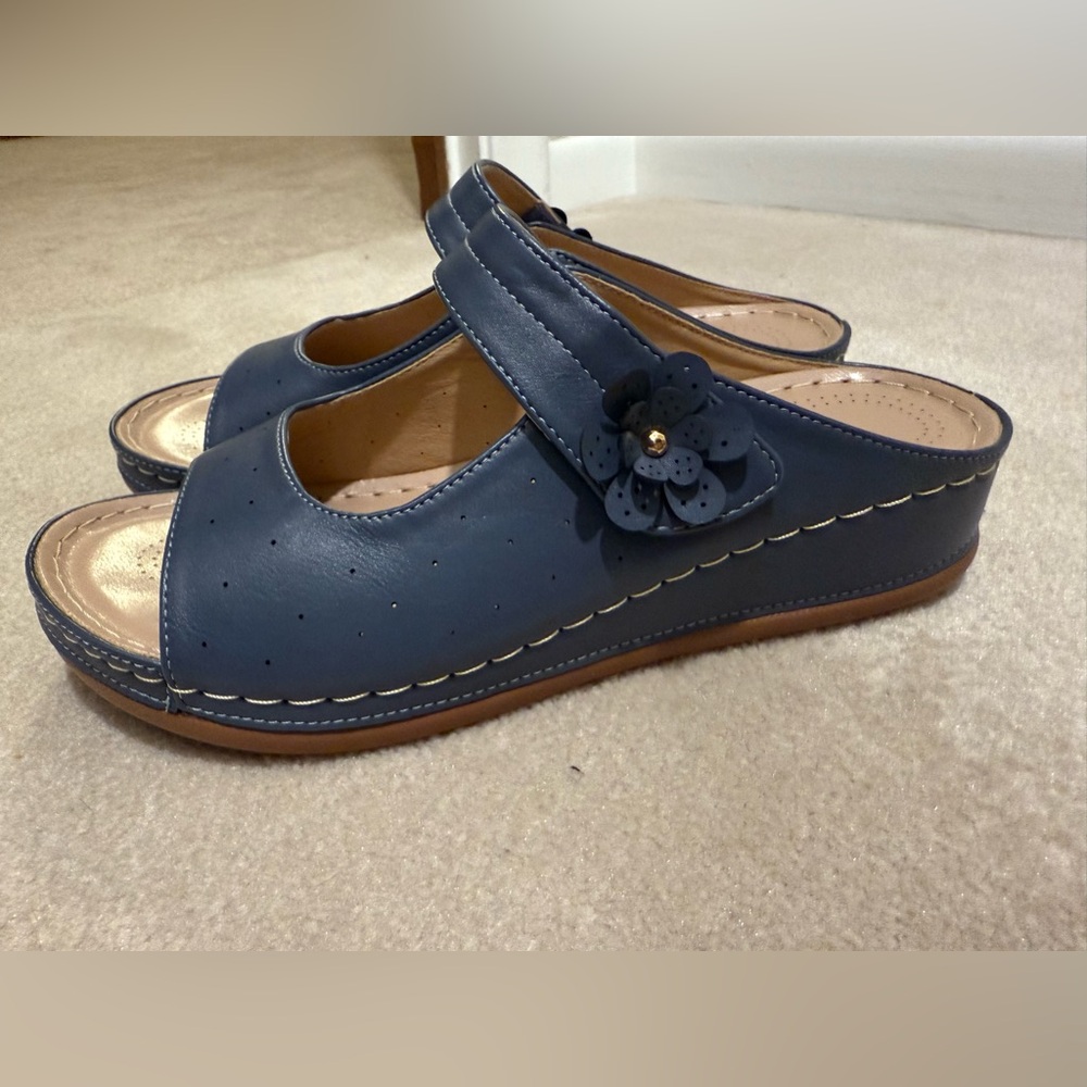 FUDYNMALC Womens Slides Orthopedic:Summer Shoes Ladies Dressy Wedge